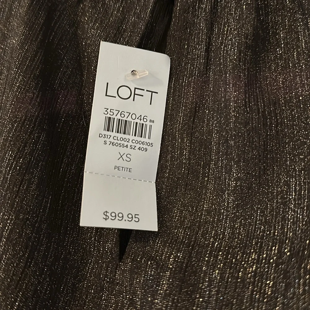 Loft Petite Smocked Neck Tiered Swing Dress - Picture 9 of 10